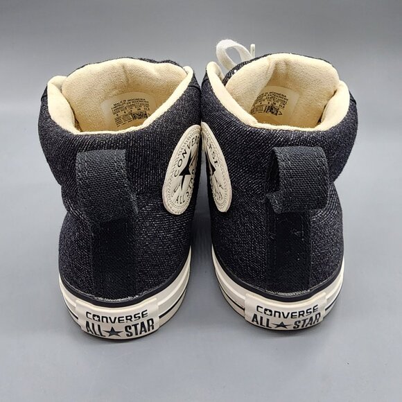 Converse Chuck Taylor All Star Denim Black High Top Sneakers Unisex Size 8 - Picture 3 of 14